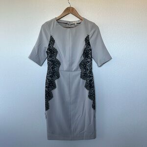 Gorgeous sculpted knee length sheath dress by the limited NWT Size 2 fully lined